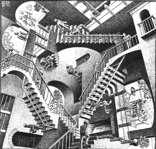 Escher. Relatividad.