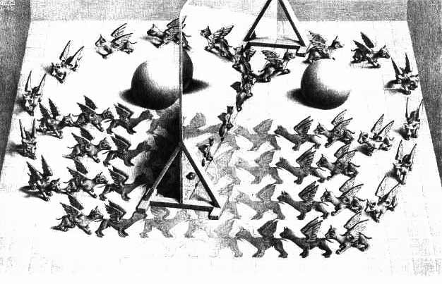 Escher. Detras del espejo.